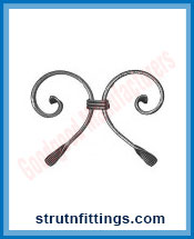Wrought Iron Clip on Unit manufacturers India Steel Gate Grill Clip on Unit suppliers exporters in India Ludhiana