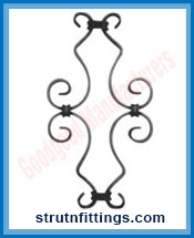 Wrought Iron Clip on Unit manufacturers India Steel Gate Grill Clip on Unit suppliers exporters in India Ludhiana