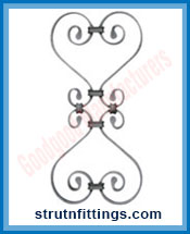 Wrought Iron Clip on Unit manufacturers India Steel Gate Grill Clip on Unit suppliers exporters in India Ludhiana