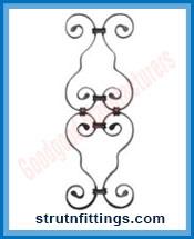 Wrought Iron Clip on Unit manufacturers India Steel Gate Grill Clip on Unit suppliers exporters in India Ludhiana