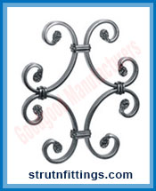 Wrought Iron Clip on Unit manufacturers India Steel Gate Grill Clip on Unit suppliers exporters in India Ludhiana