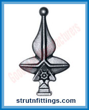 Gate Tops manufacturers India Steel Gate Railheads and Post Tops suppliers exporters in India Ludhiana
