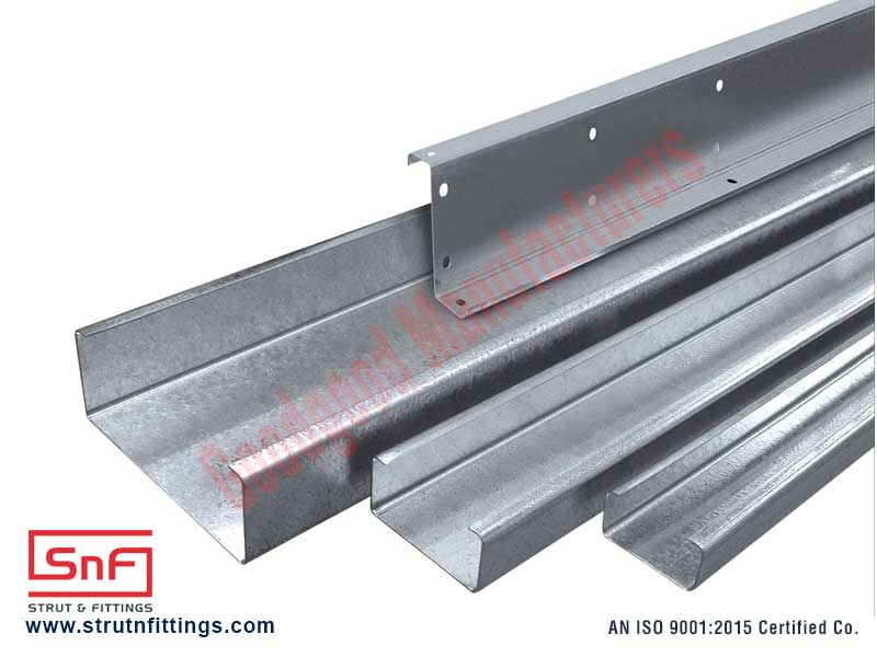 Galvanized Iron GI Z Lip Channel Profile Roll Formed Parts / Channels manufacturers India Custom Roll Formed Products and Sections suppliers exporters in India Ludhiana