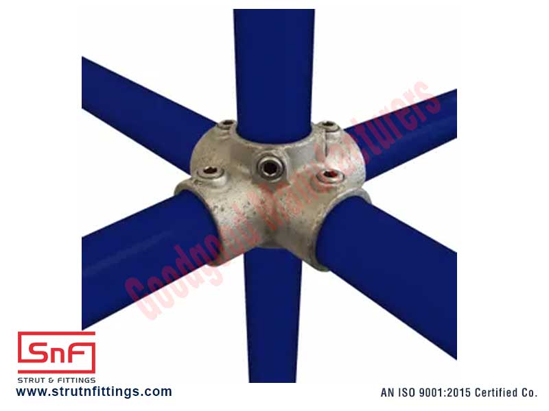 Key Clamp Fittings manufacturers India FOUR SOCKET CROSS -158 suppliers exporters in India Ludhiana